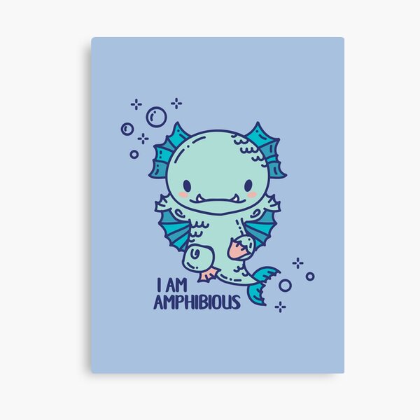 Item preview, Cute Amphibious monster swimmer designed and sold by SPIRIMAL.