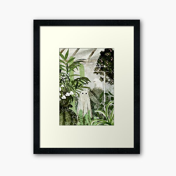 There's A Ghost in the Greenhouse Again Framed Art Print