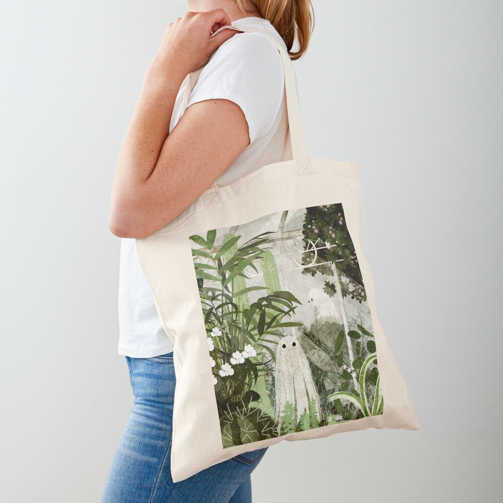 There's A Ghost in the Greenhouse Again Tote Bag