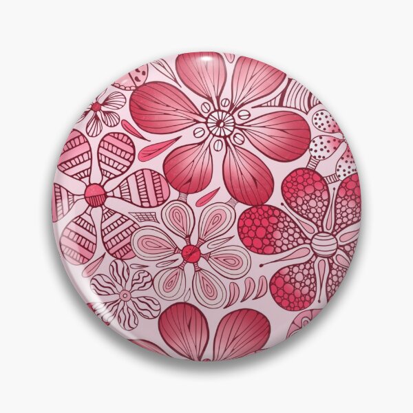 Item preview, Red and pink floral abstract 1 designed and sold by Zela.
