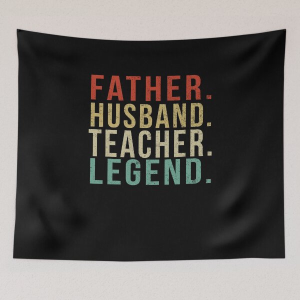 Item preview, Teacher Dad Vintage/ Father. Husband. Teacher . Legend.  designed and sold by PGPshop.