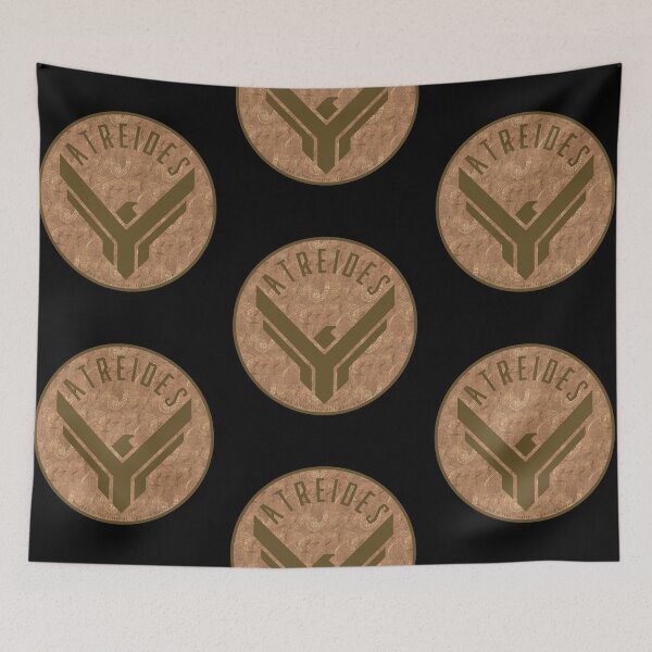 Aperçu de l'œuvre Dune - Maison Atréides Ronde (Motif Sombre) - créée et vendue par Printerially.
