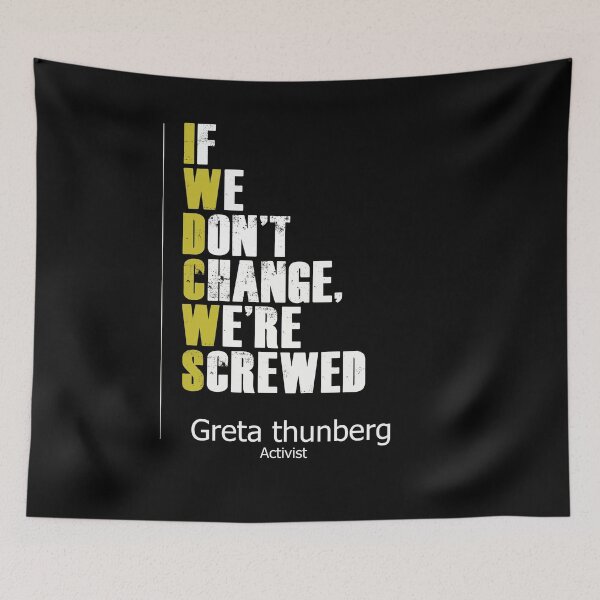 Item preview, Greta Thunberg Environmental activist global warning eart designed and sold by DesignerFollow.