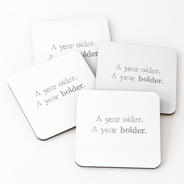 Item preview, A Year Older A Year Bolder designed and sold by BlueSpecsStudio.