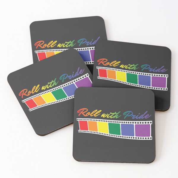 Item preview, Roll with Pride White Film Strip with Rainbow Text designed and sold by Mr-FluffyTail.