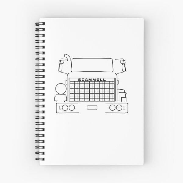 Item preview, Scammell S24 classic lorry black outline graphic designed and sold by soitwouldseem.