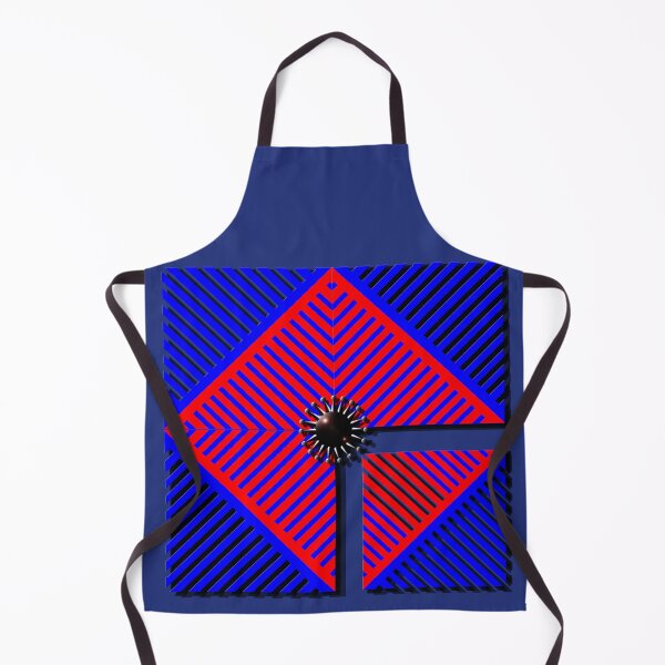 Item preview, Square, corona, grid, (415) (blue, red,) decorative, digital, colorful, abstract, designed and sold by Paszkan.