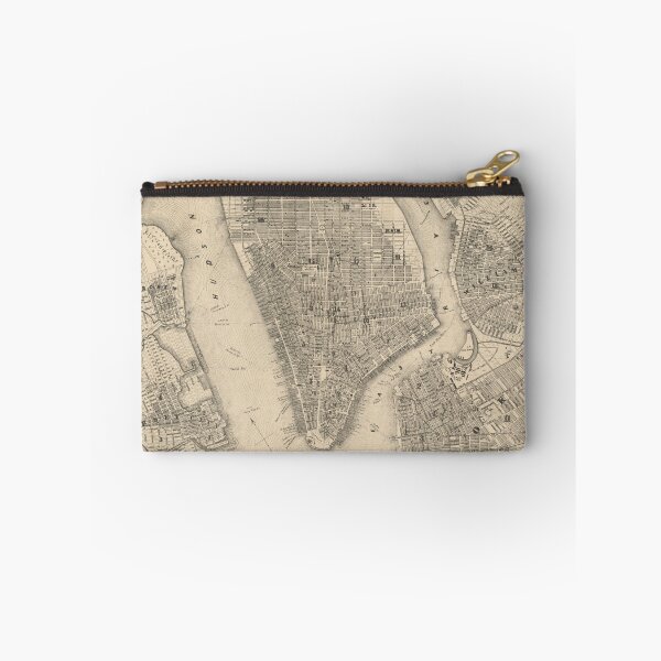 Item preview, Vintage Map of NYC and Brooklyn (1855) designed and sold by BravuraMedia.