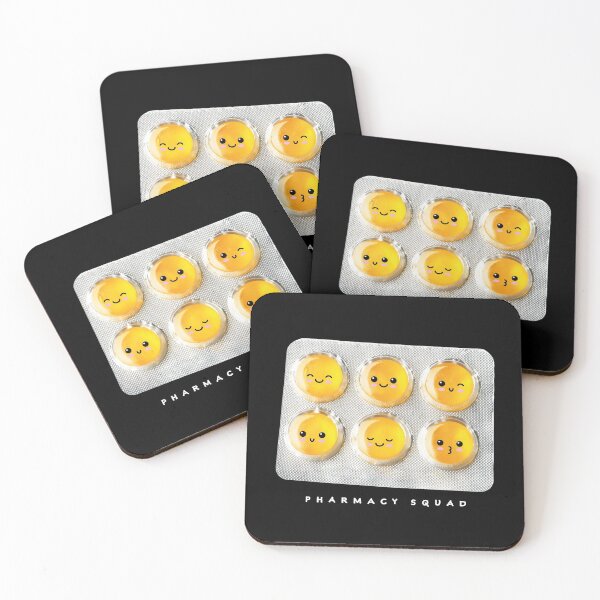 Item preview, Pharmacy squad blister yellow emoji pills designed and sold by Eenig.
