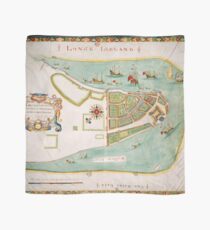 Pañuelo Mapa histórico de la ciudad de Nueva York (1664)