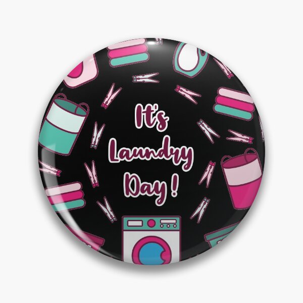 Item preview, It's Laundry Day | Green Pink | Black designed and sold by Wintre2.