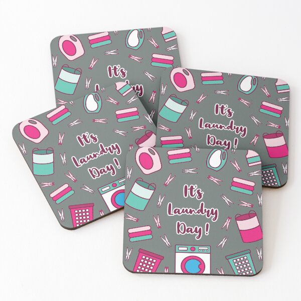 Item preview, It's Laundry Day | Green Pink | Grey designed and sold by Wintre2.