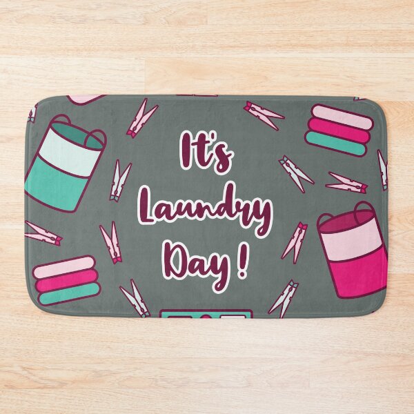 Item preview, It's Laundry Day | Green Pink | Grey designed and sold by Wintre2.