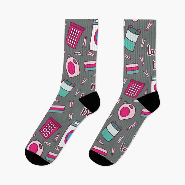 Item preview, It's Laundry Day | Green Pink | Grey designed and sold by Wintre2.