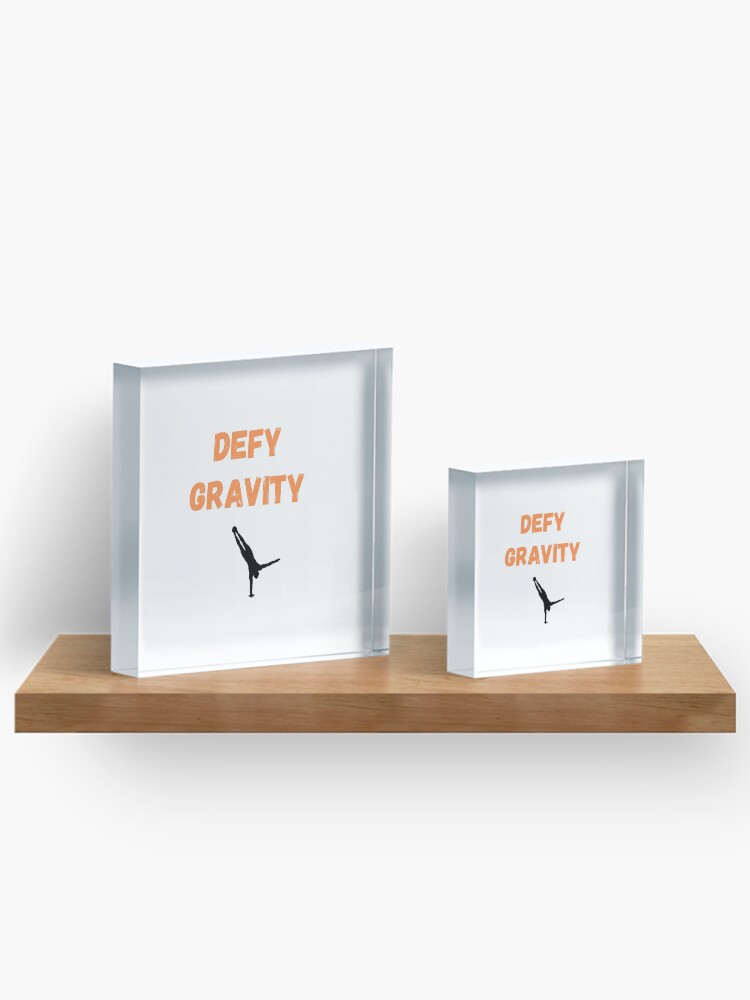 Thumbnail 3 of 5, Acrylic Block, Defy Gravity designed and sold by PureGeometry.