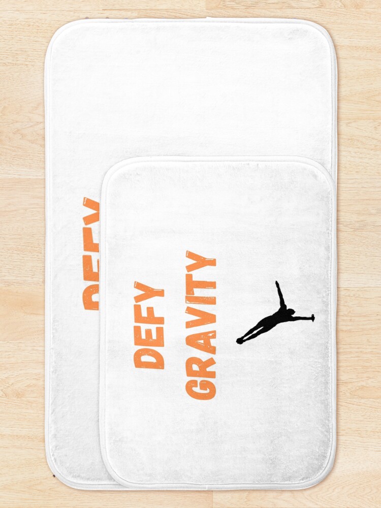 Thumbnail 5 of 6, Bath Mat, Defy Gravity designed and sold by PureGeometry.