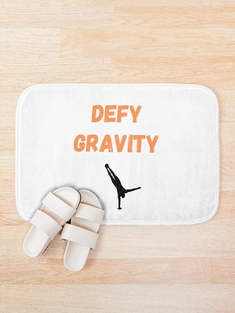 Thumbnail 1 of 6, Bath Mat, Defy Gravity designed and sold by PureGeometry.