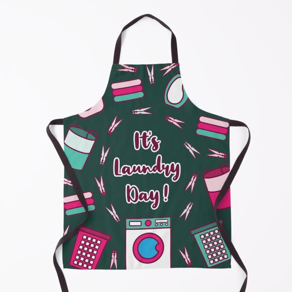 Item preview, It's Laundry Day | Green Pink | Dark Green designed and sold by Wintre2.