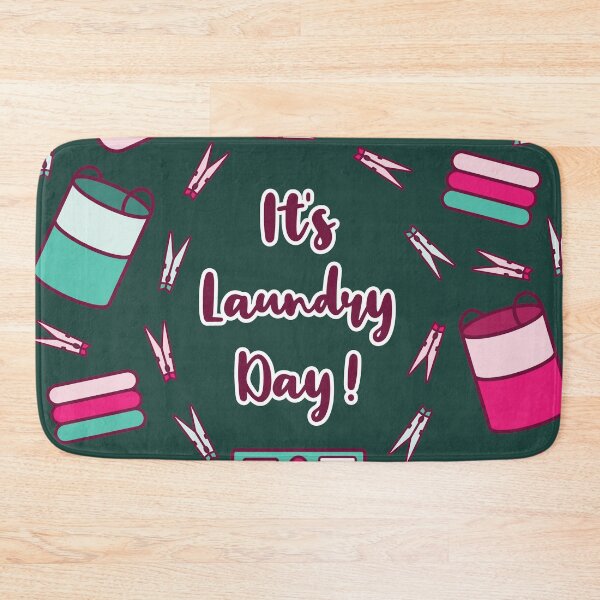 Item preview, It's Laundry Day | Green Pink | Dark Green designed and sold by Wintre2.