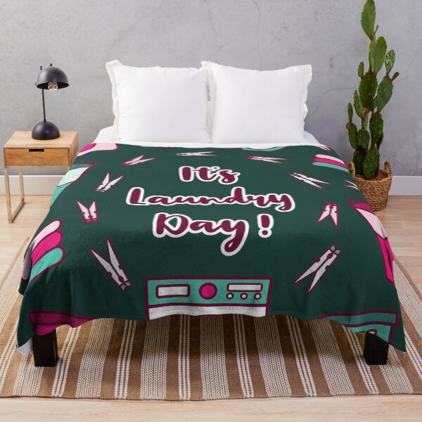 Item preview, It's Laundry Day | Green Pink | Dark Green designed and sold by Wintre2.