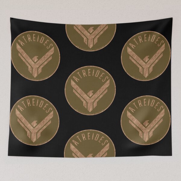 Item preview, Dune - House Atreides Round Inverted (Dark Pattern) - designed and sold by Printerially.