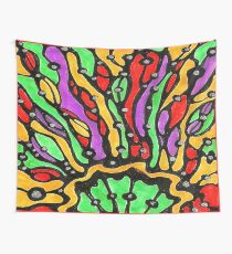Polychromatic Sunburst Duvet Cover Wall Tapestry