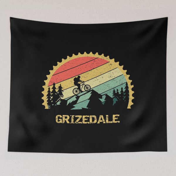 Item preview, Vintage mountain bike retro sunset Grizedale designed and sold by MiloHarris.