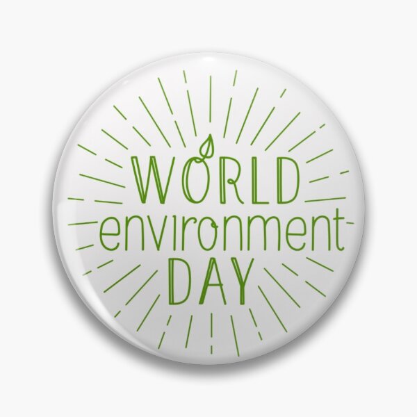 Item preview, World Environment Day - Green Logo Simple Minimalist designed and sold by WearWolfDesigns.