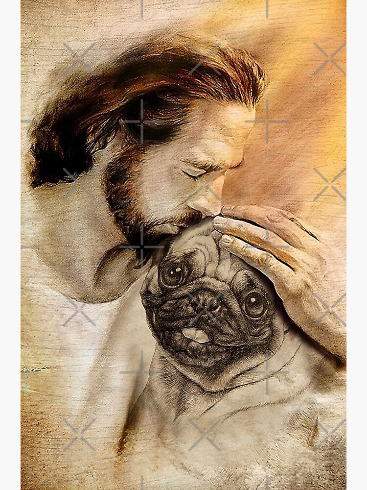 Discover Jesus Wit Pug Dog - Pug Dog Lover Canvas