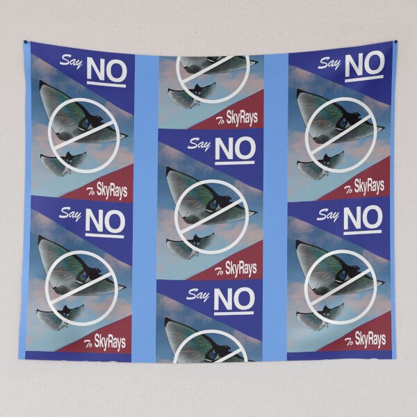 Item preview, Subnautica Below Zero Say NO to SkyRays Poster designed and sold by KBdesignsXOXO.