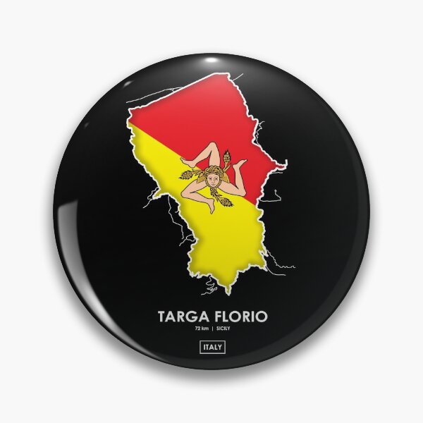Item preview, Targa Florio 72km - Sicily TRACK MAP FLAG designed and sold by andreanastasio.