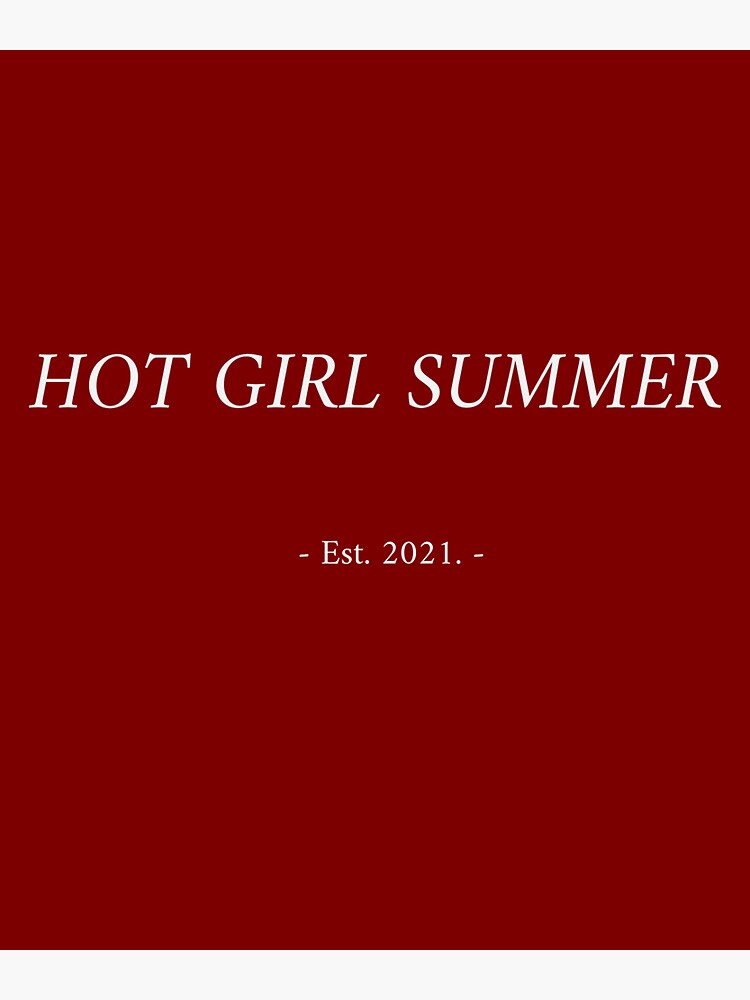 Hot Girl Summer In Red Sticker For Sale By Trippyzebra Redbubble 9218