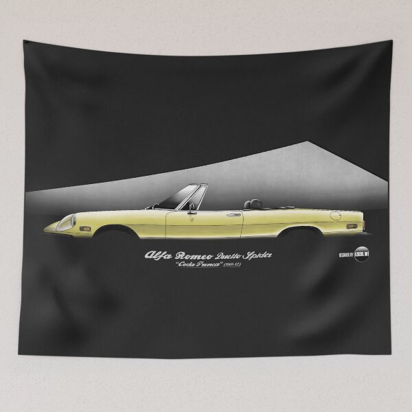 Item preview, Silhouette of Alfa Romeo Duetto Spider Coda Tronca Giallo Canarino designed and sold by Azaziel.