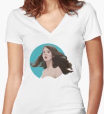 Evil Annie Women's Fitted V-Neck T-Shirt
