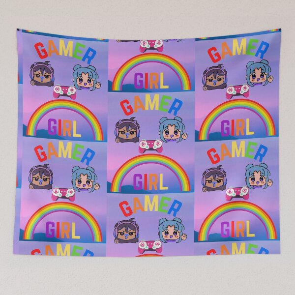 Item preview, Gamer Girl Kawaii Gay Pride   designed and sold by WoodburyLake.