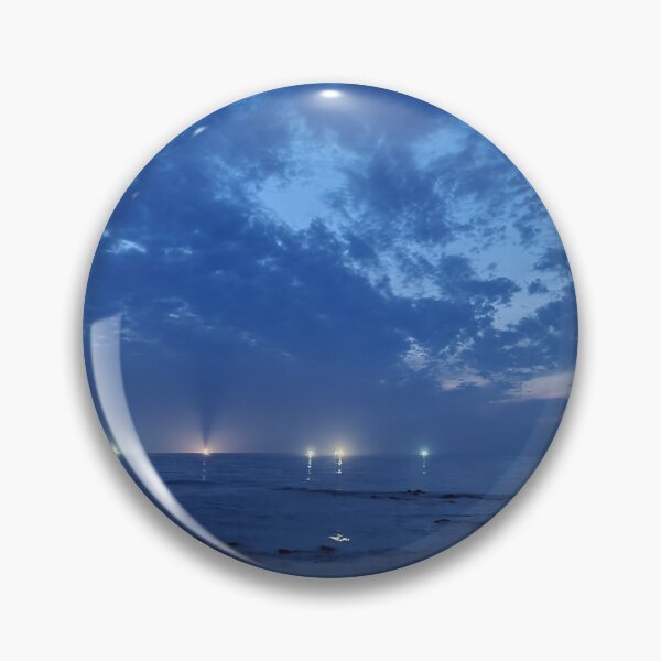 Item preview, The sight of lighted cuttlefish ships  after sunset in the eastern sea of Jeju, Jeju Island.Korea. designed and sold by human8891.