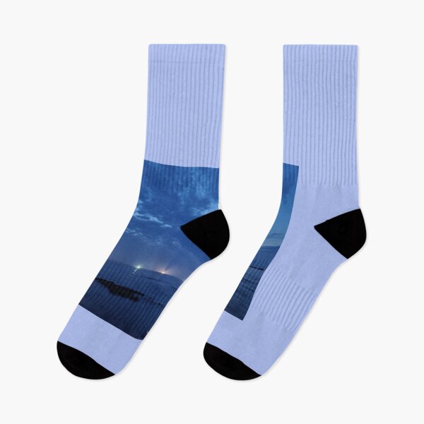 Item preview, The sight of lighted cuttlefish ships  after sunset in the eastern sea of Jeju, Jeju Island.Korea. designed and sold by human8891.