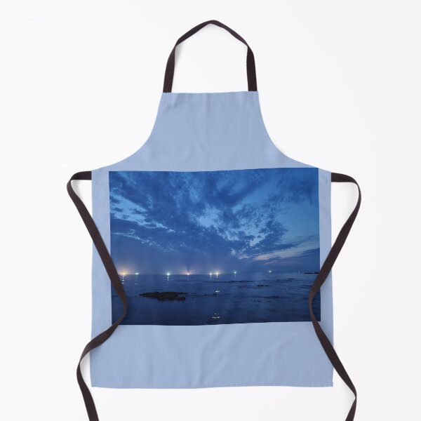 Item preview, The sight of lighted cuttlefish ships after sunset in the eastern sea of Jeju, Jeju Island.Korea. designed and sold by human8891.
