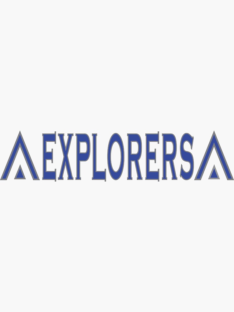 "Camp IHC Explorers" Sticker by AG18 Redbubble
