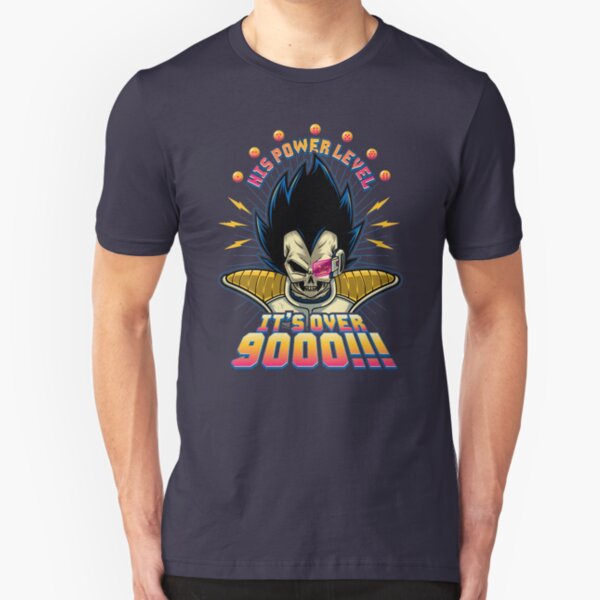Over 9000! Slim Fit T-Shirt