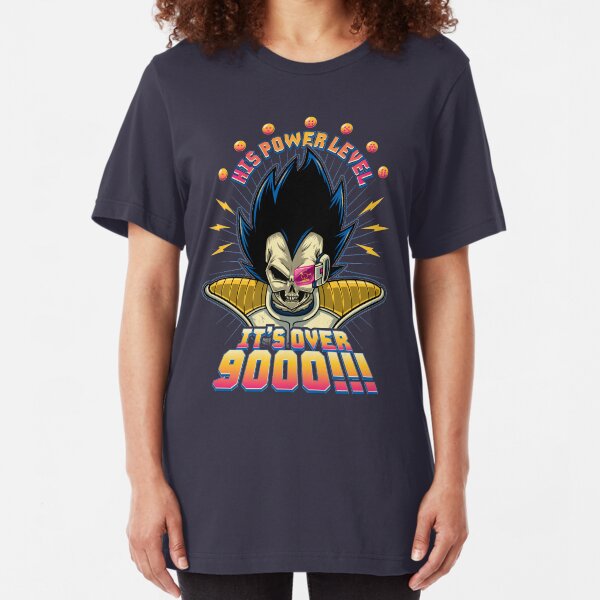 Over 9000! Slim Fit T-Shirt