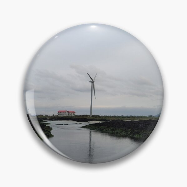 Item preview, Sunset and windmills projected on the eastern seacoast of Jeju at sunset, Jeju Island.Korea. designed and sold by human8891.
