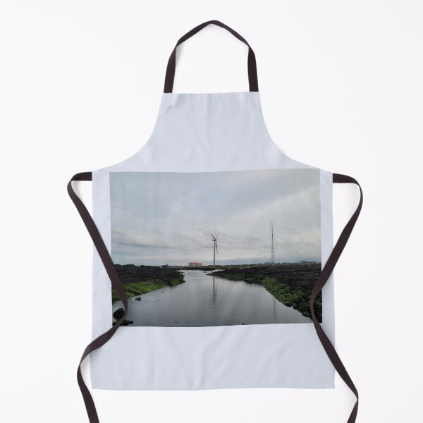 Item preview, Sunset and windmills projected on the eastern seacoast of Jeju at sunset, Jeju Island.Korea. designed and sold by human8891.