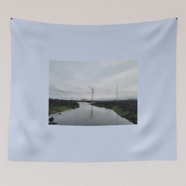 Item preview, Sunset and windmills projected on the eastern seacoast of Jeju at sunset, Jeju Island.Korea. designed and sold by human8891.
