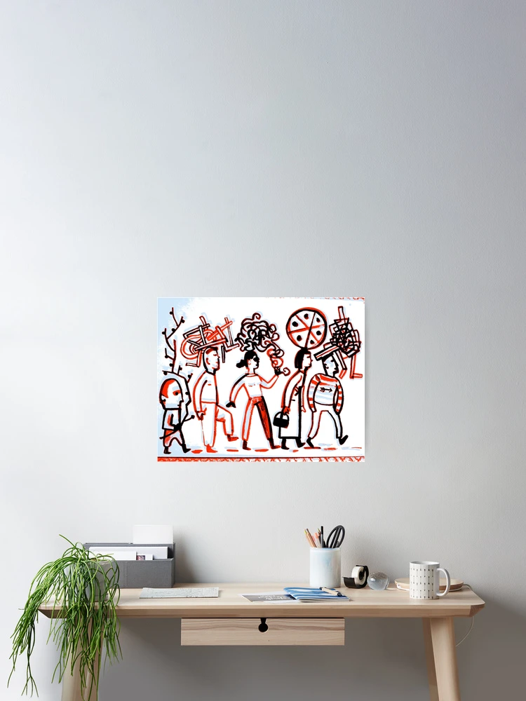 Thumbnail 2 of 3, Poster, thoughts designed and sold by Theo Kerp.