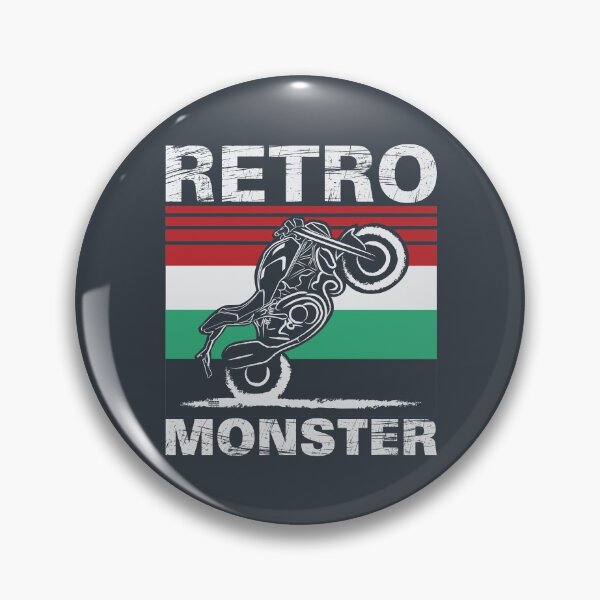 Item preview, Retro Monster featuring Monster Lover Design on Dark - Real Biker designed and sold by etoide.
