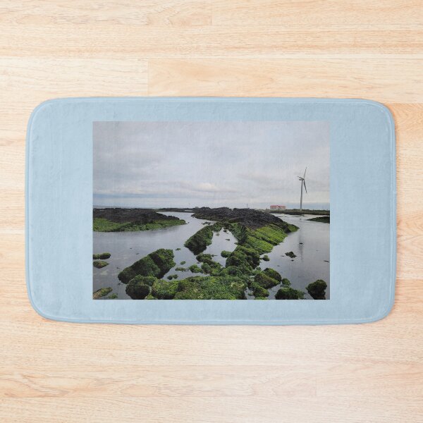 Item preview,  Sunset and windmills projected on the eastern seacoast of Jeju at sunset, Jeju Island.Korea. designed and sold by human8891.