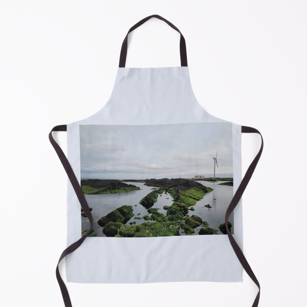Item preview, Sunset and windmills projected on the eastern seacoast of Jeju at sunset, Jeju Island.Korea. designed and sold by human8891.
