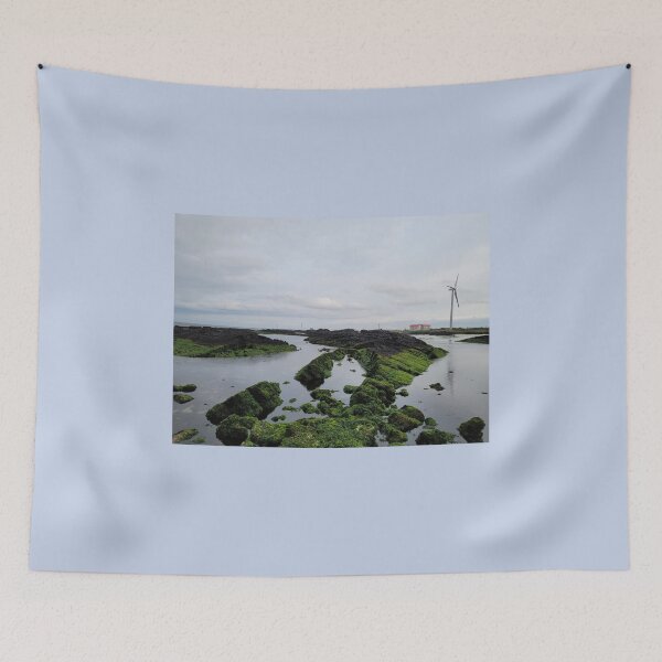 Item preview,  Sunset and windmills projected on the eastern seacoast of Jeju at sunset, Jeju Island.Korea. designed and sold by human8891.