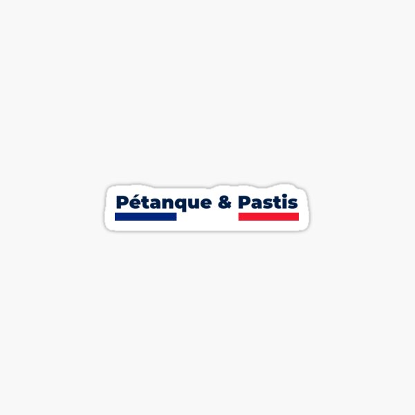Petanque & Pastis (version claire) Sticker